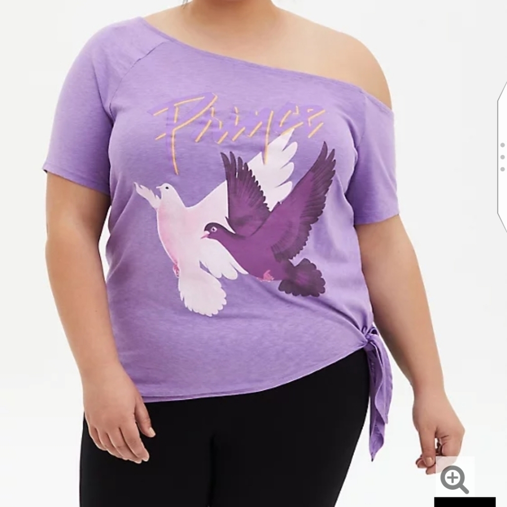 🆕 PRINCE🕊️ DOVES FLY - OFF-SHOULDER TEE
